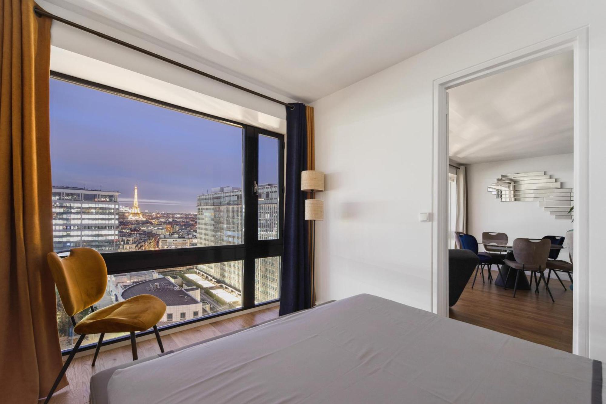 Paris Luxury Apartment 75M2 With Eiffel Tower View, 1 Min Metro, Parking Exterior photo