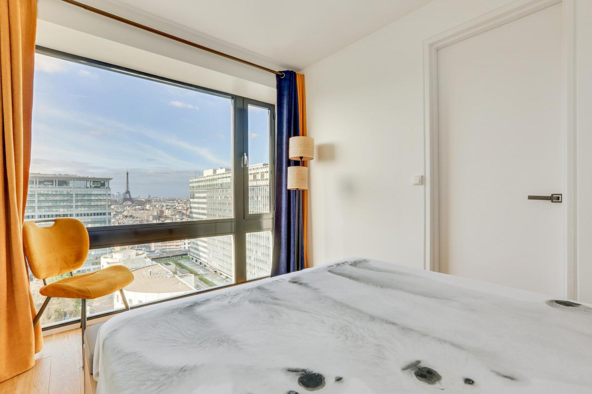 Paris Luxury Apartment 75M2 With Eiffel Tower View, 1 Min Metro, Parking Exterior photo