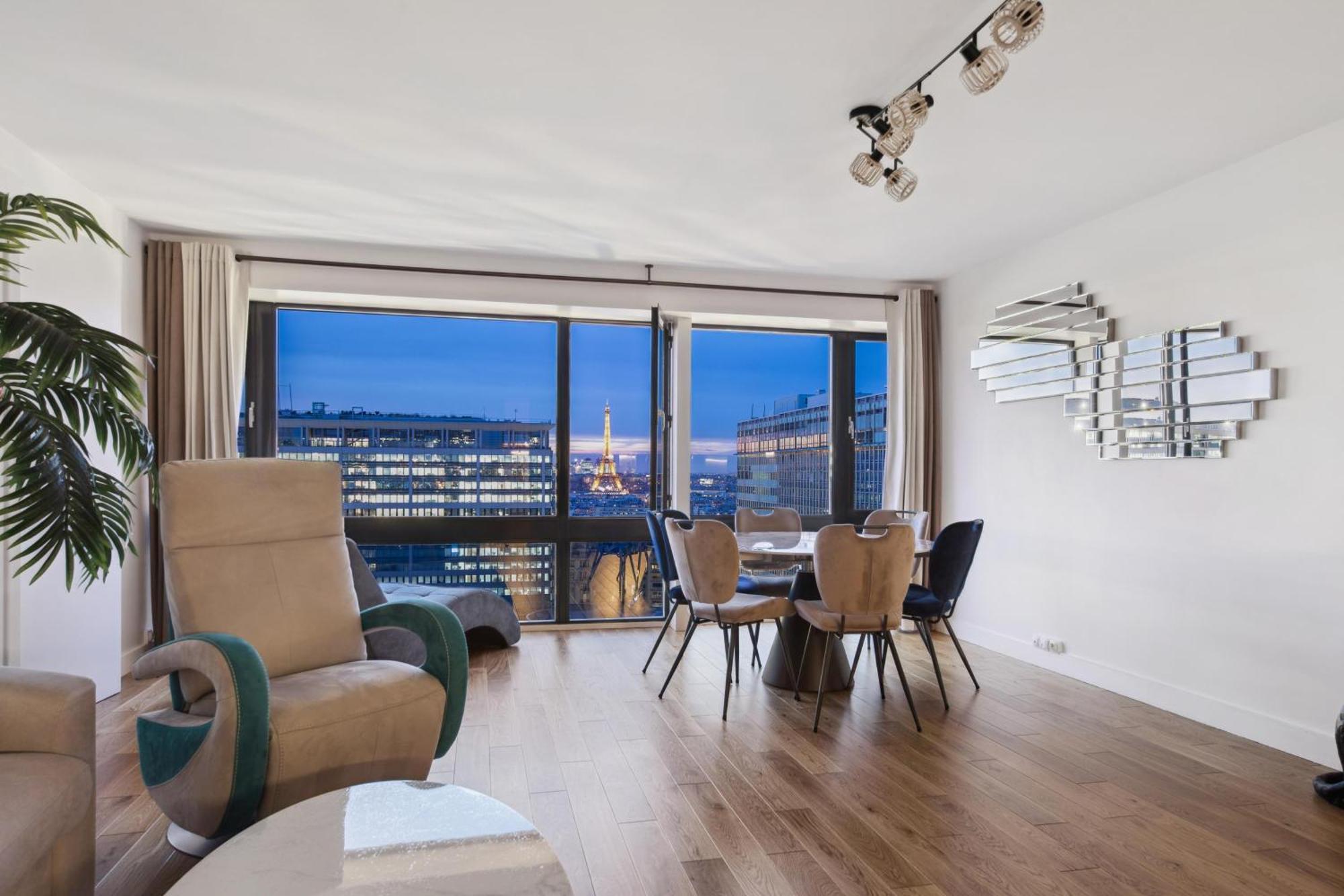 Paris Luxury Apartment 75M2 With Eiffel Tower View, 1 Min Metro, Parking Exterior photo